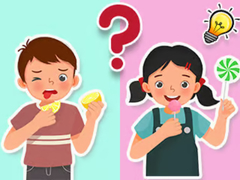 খেলা Kids Quiz: What Do They Taste Like?