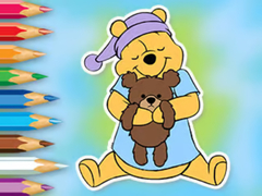 খেলা Coloring Book: Winnie With Toy Bear