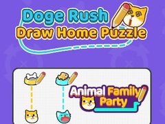খেলা Doge Rush : Draw Home Puzzle