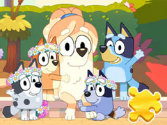 খেলা Jigsaw Puzzle: Bluey Sweet Portrait
