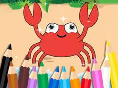 খেলা Coloring Book: Happy Crab