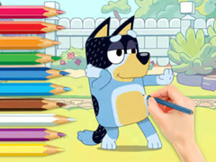 খেলা Coloring Book: Bluey And Bingo