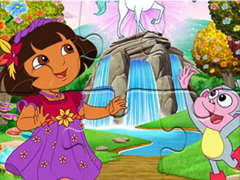 খেলা Jigsaw Puzzle: Dora Wonderland