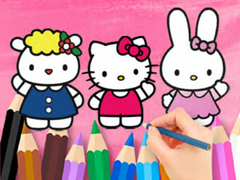 খেলা Coloring Book: Hello Kitty With Friends