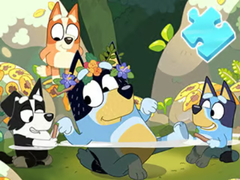 খেলা Jigsaw Puzzle: Bluey Pool Spa