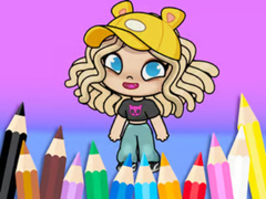 খেলা Coloring Book: Avatar Life Girl