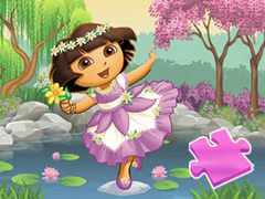 খেলা Jigsaw Puzzle: Dora Lake Dance
