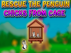 খেলা Rescue the Penguin Chicks from Cage