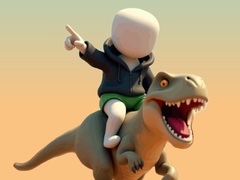খেলা Stickman. Dinosaur Arena