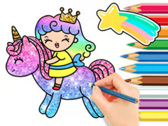 খেলা Coloring Book: Unicorn Princess