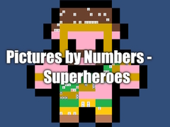 খেলা Pictures by Numbers - Superheroes