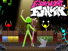 খেলা FNF Rush E : Animation vs. Minecraft
