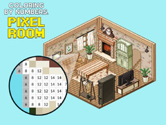 খেলা Coloring by Numbers Pixel Rooms