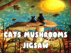 খেলা Cats Mushrooms Jigsaw