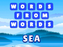 খেলা Words from words: Sea