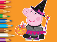 খেলা Coloring Book: Peppa Pig Halloween
