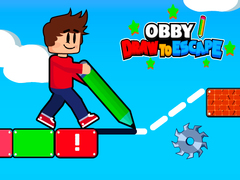 খেলা Obby Draw to Escape