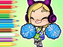 খেলা Coloring Book: Avatar World Cheerleader