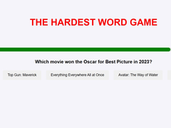 খেলা The Hardest Word Game