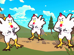 খেলা Chicken shooter io