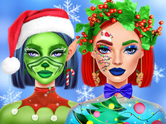 খেলা Ellie Christmas Makeup