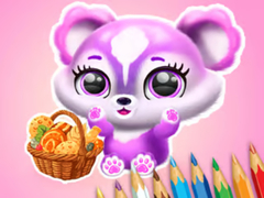 খেলা Coloring Book: Fluffy Picnic