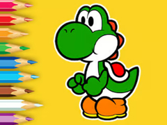 খেলা Coloring Book: Yoshi Fishing Day