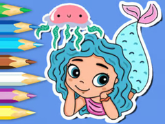 খেলা Coloring Book: Jellyfish Mermaid