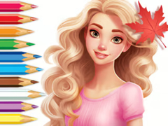 খেলা Coloring Book: Barbie Autumn Tale