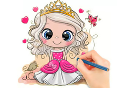 খেলা Coloring Book: Chibi Doll Princess