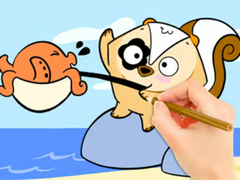 খেলা Coloring Book: Fishing Surprise