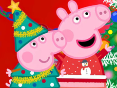 খেলা Jigsaw Puzzle: Peppa Pig Christmas Preparation