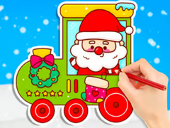 খেলা Coloring Book: Christmas Train