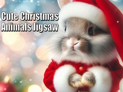 খেলা Cute Christmas Animals Jigsaw