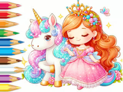 খেলা Coloring Book: Unicorn Secret Whisper