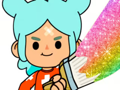 খেলা Coloring Book: Toca Boca Rita