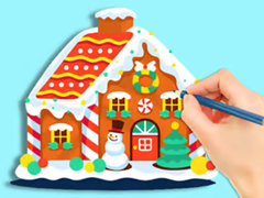 খেলা Coloring Book: Gingerbread Hut