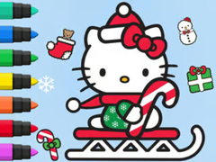 খেলা Coloring Book: Hello Kitty Christmas