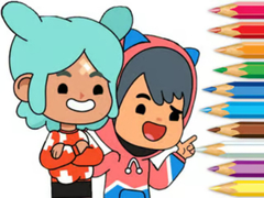খেলা Coloring Book: Toca Boca Friends
