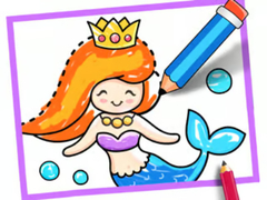 খেলা Toddler Drawing: Mermaid