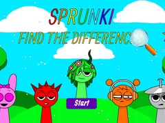 খেলা Sprunki Find The Differences