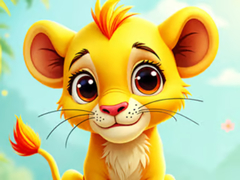 খেলা Jigsaw Puzzle: Baby Simba