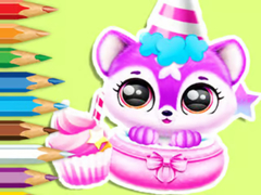 খেলা Coloring Book: Baby Fluff's Birthday