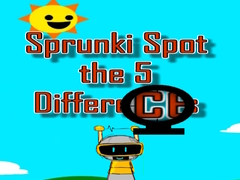 খেলা Sprunki Spot the 5 Differences