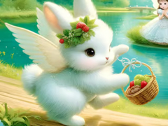 খেলা Jigsaw Puzzle: Angel Bunny