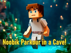 খেলা Noobik Parkour in a Cave!