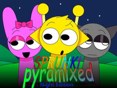 খেলা Sprunki Pyramixed: Night Edition