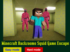 খেলা Minecraft Backrooms Squid Game Escape