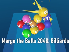খেলা Merge the Balls 2048: Billiards!