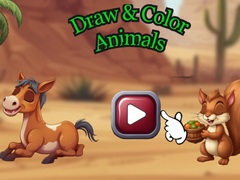 খেলা Draw & Color Animals